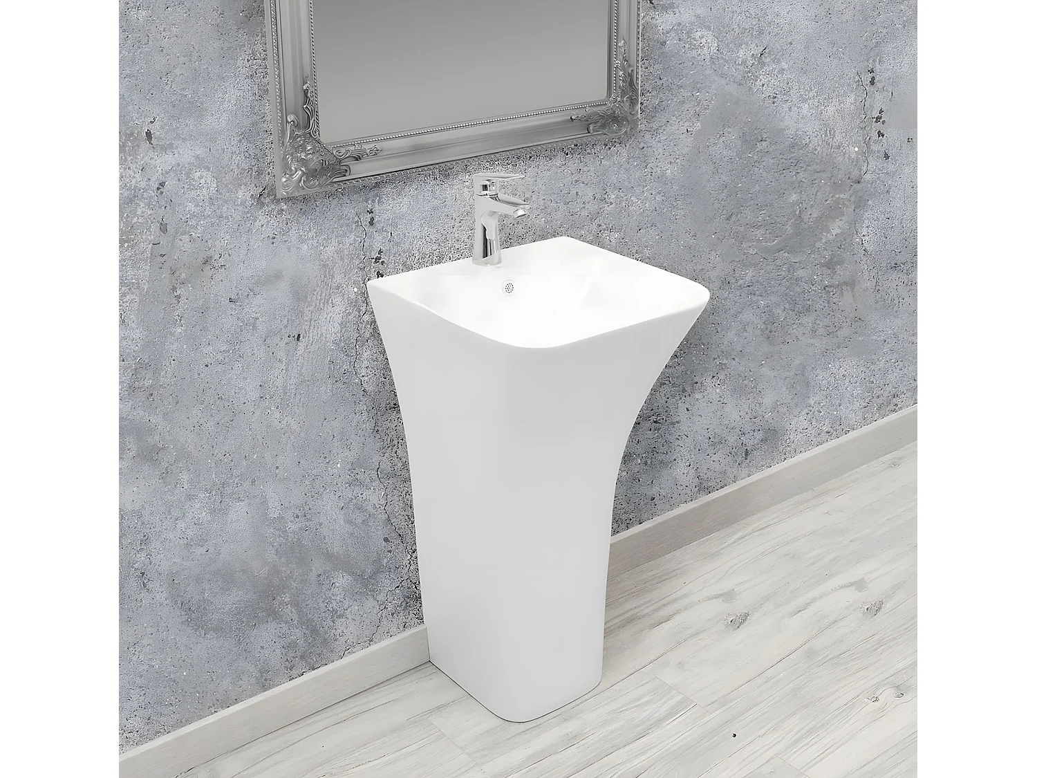 Vasque Autoportante Rea Ada White