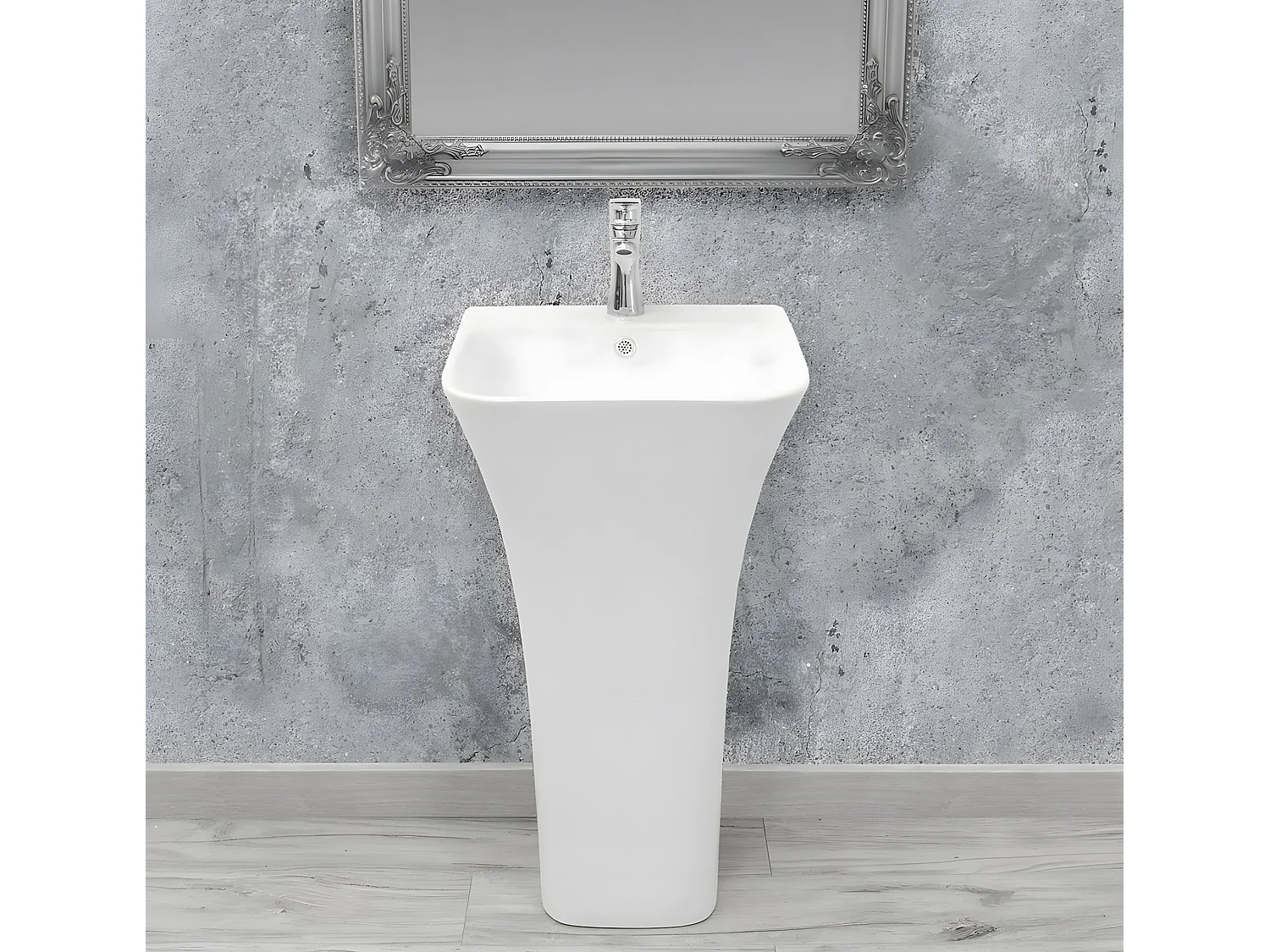 Vasque Autoportante Rea Ada White