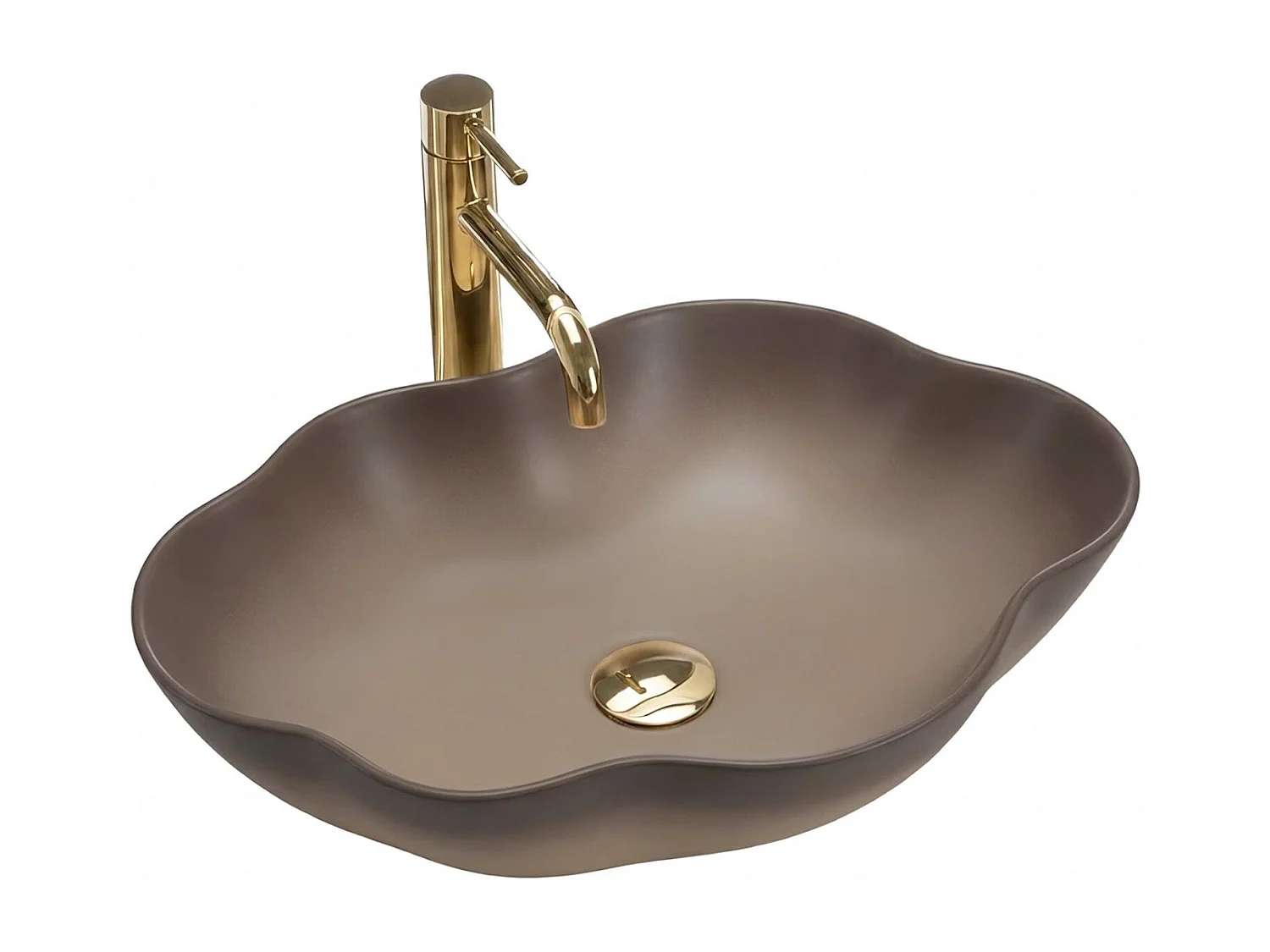 Vasque À Poser Rea Pearl Ombre 48 Beige