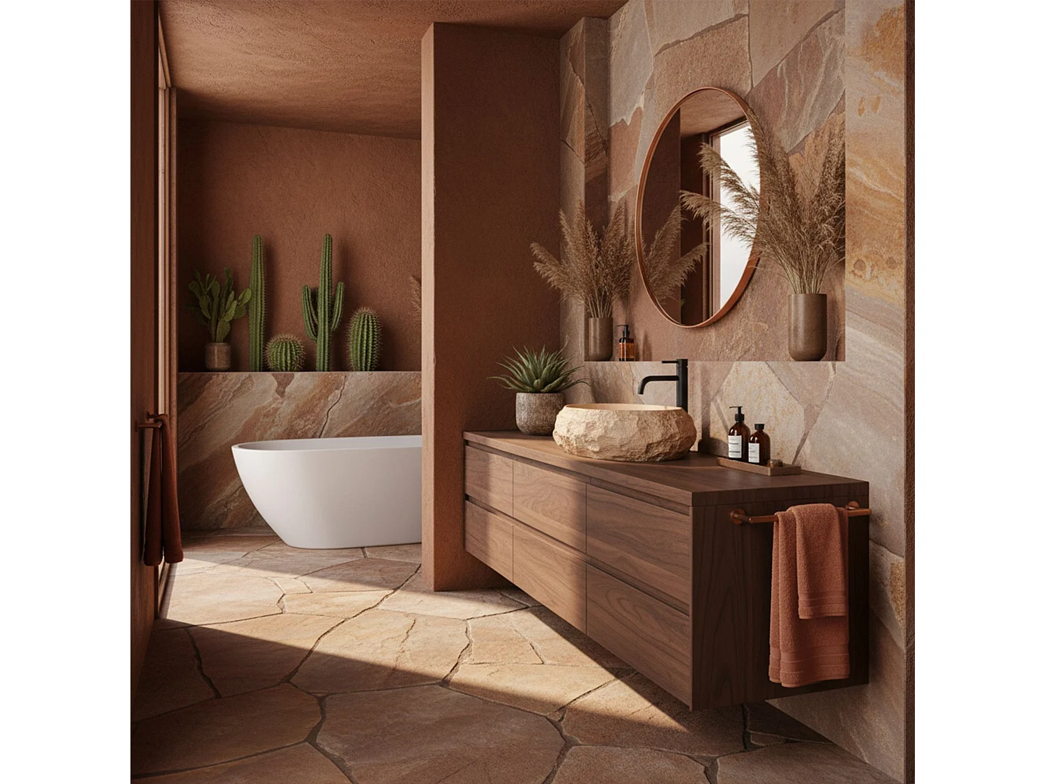 Vasque À Poser Rea Mika Light Terracotta Beige