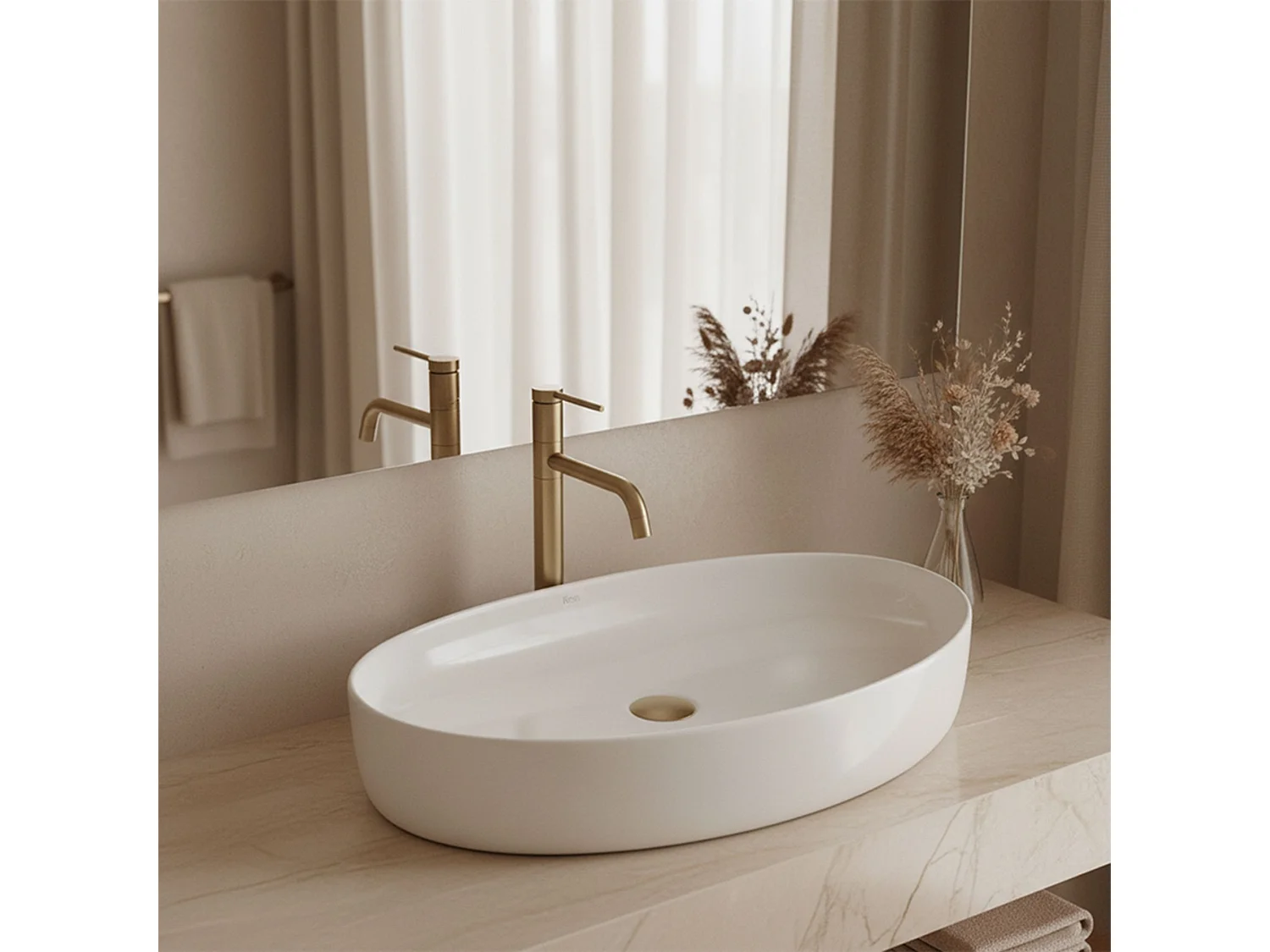 Opzetwastafel Rea Joana 65 White