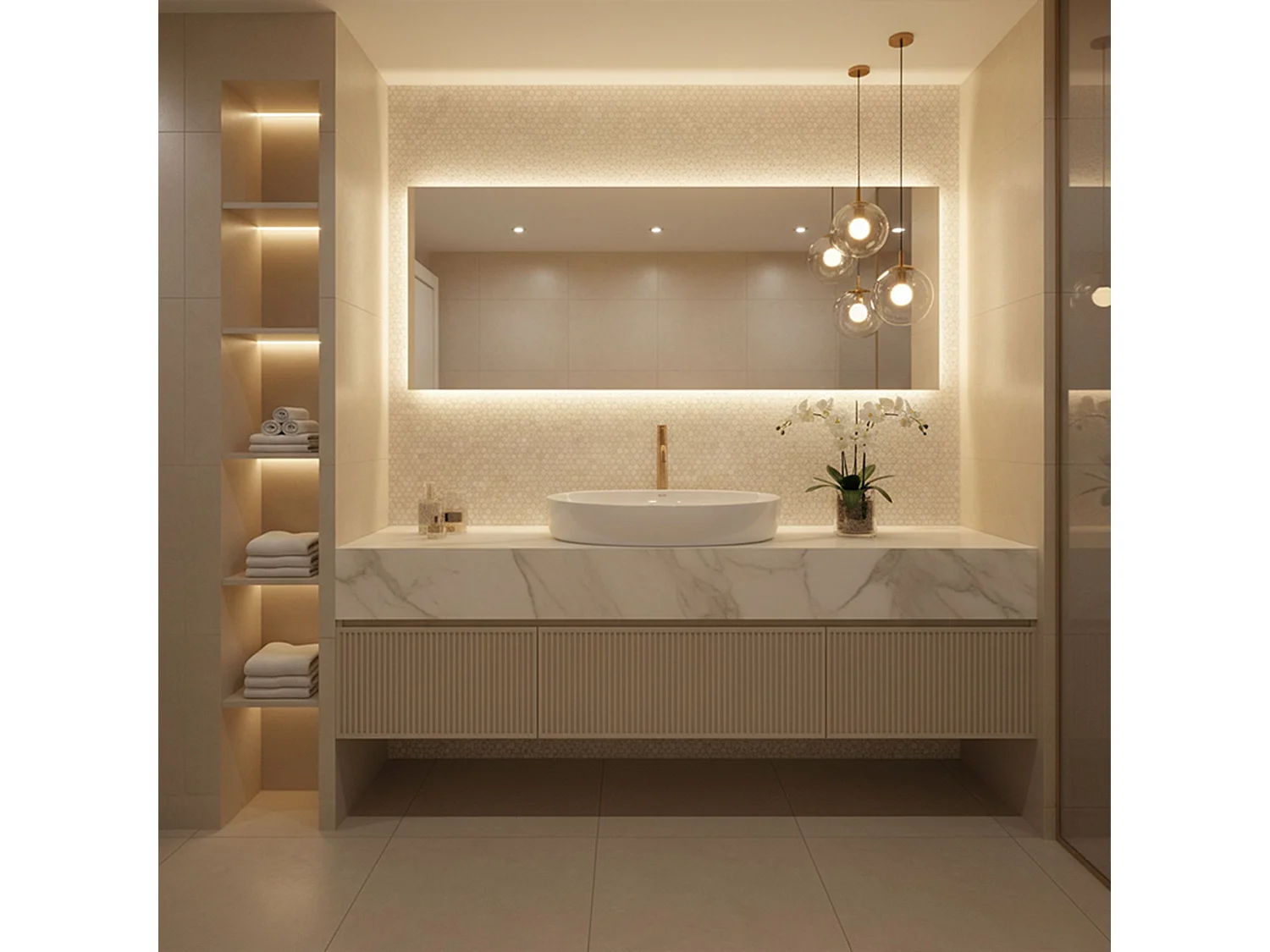 Opzetwastafel Rea Joana 65 White