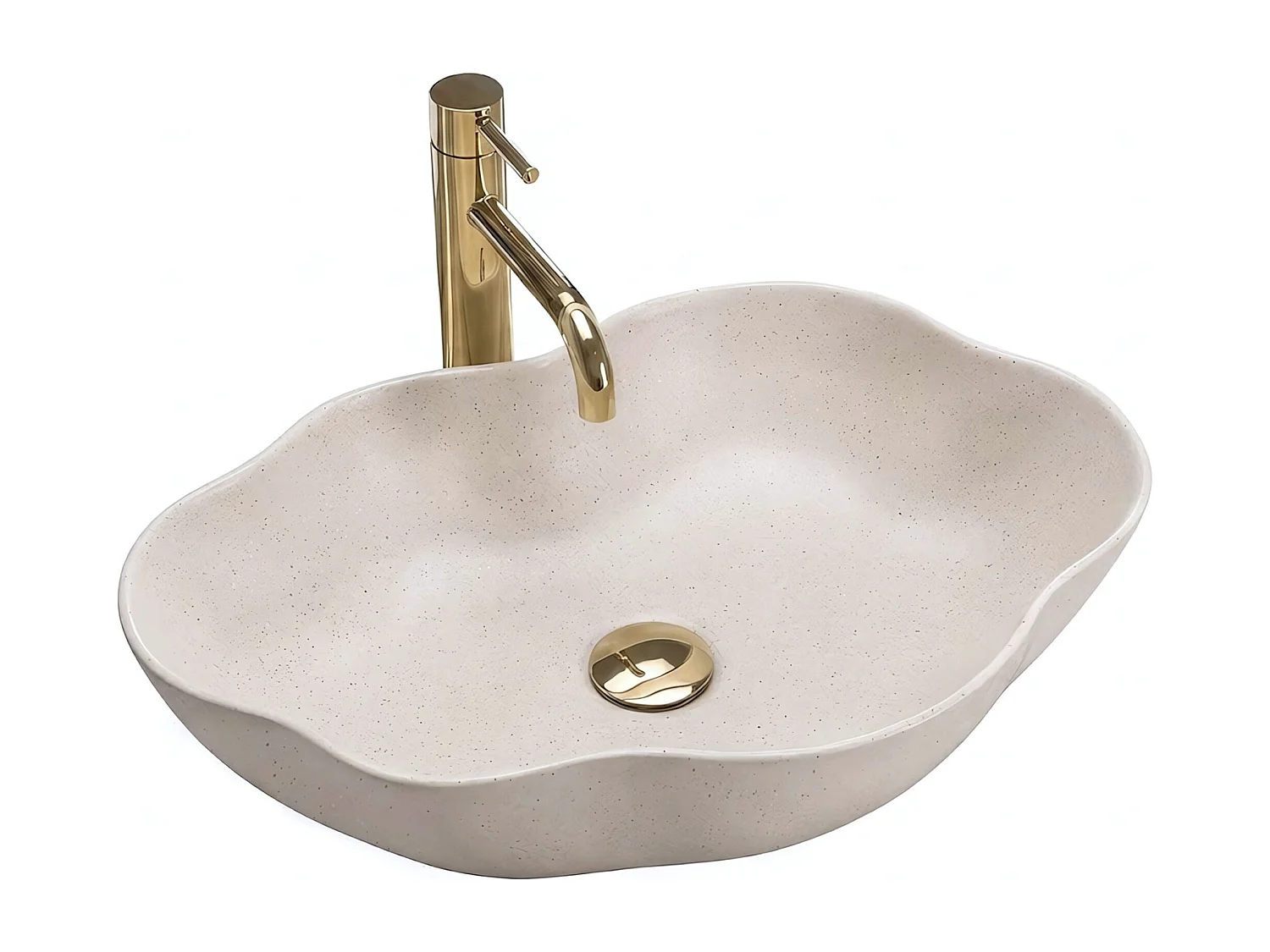 Opzetwastafel Rea Pearl Warm Beige