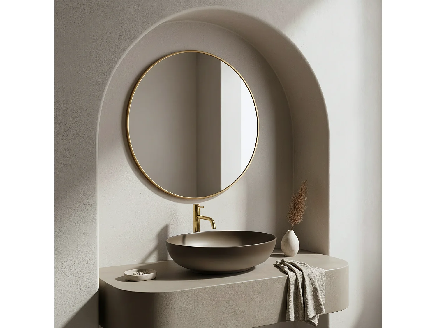 Opzetwastafel Rea Carola Ombre Beige