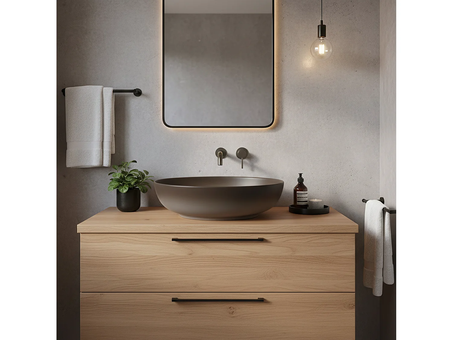 Opzetwastafel Rea Carola Ombre Beige