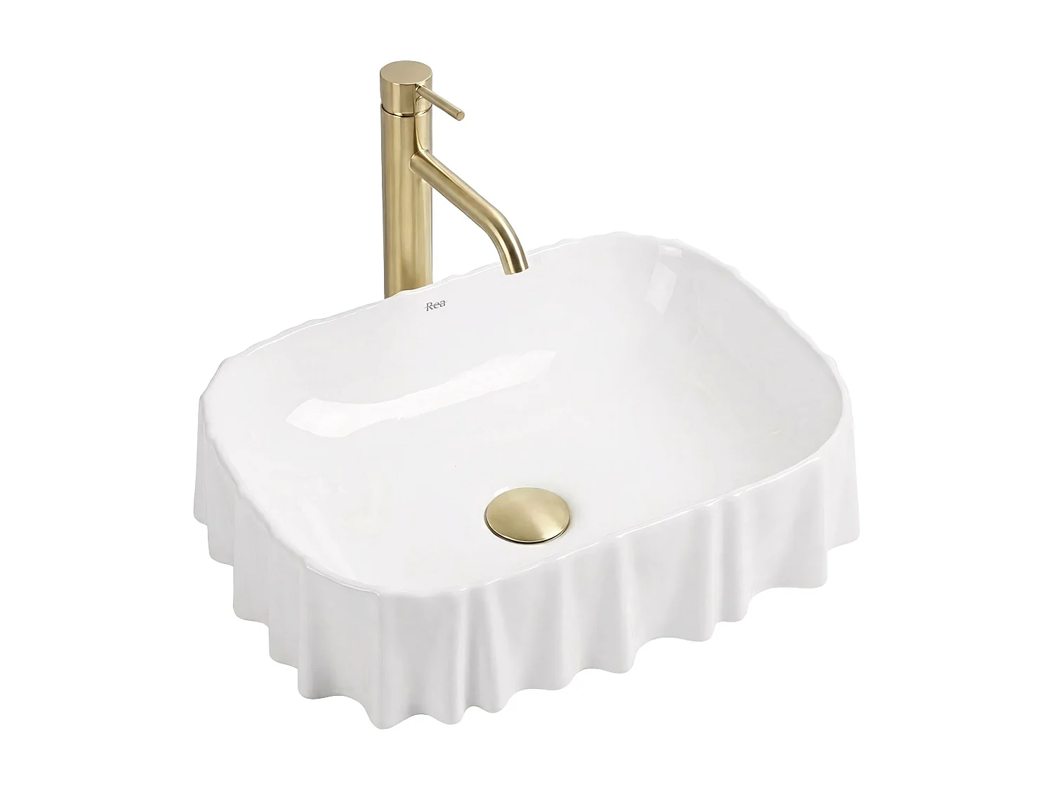 Vasque À Poser Rea Atria White