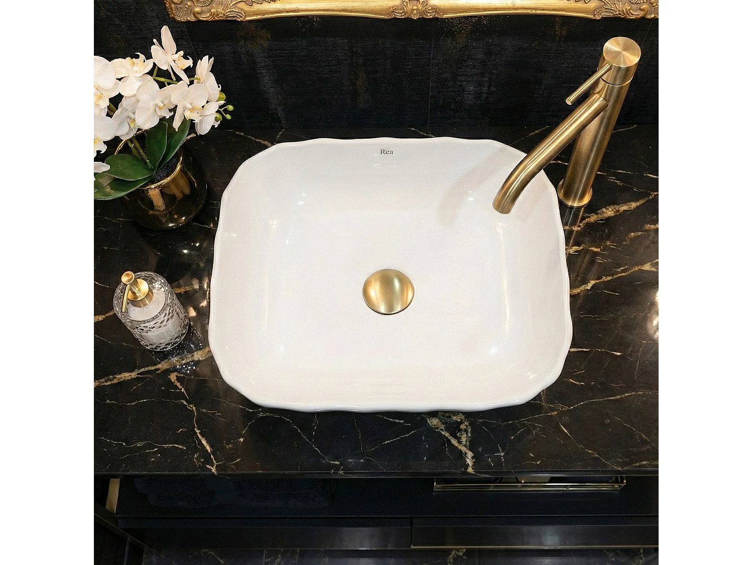 Vasque À Poser Rea Atria White