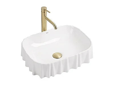 Lavabo Sobre Encimera Rea Atria White