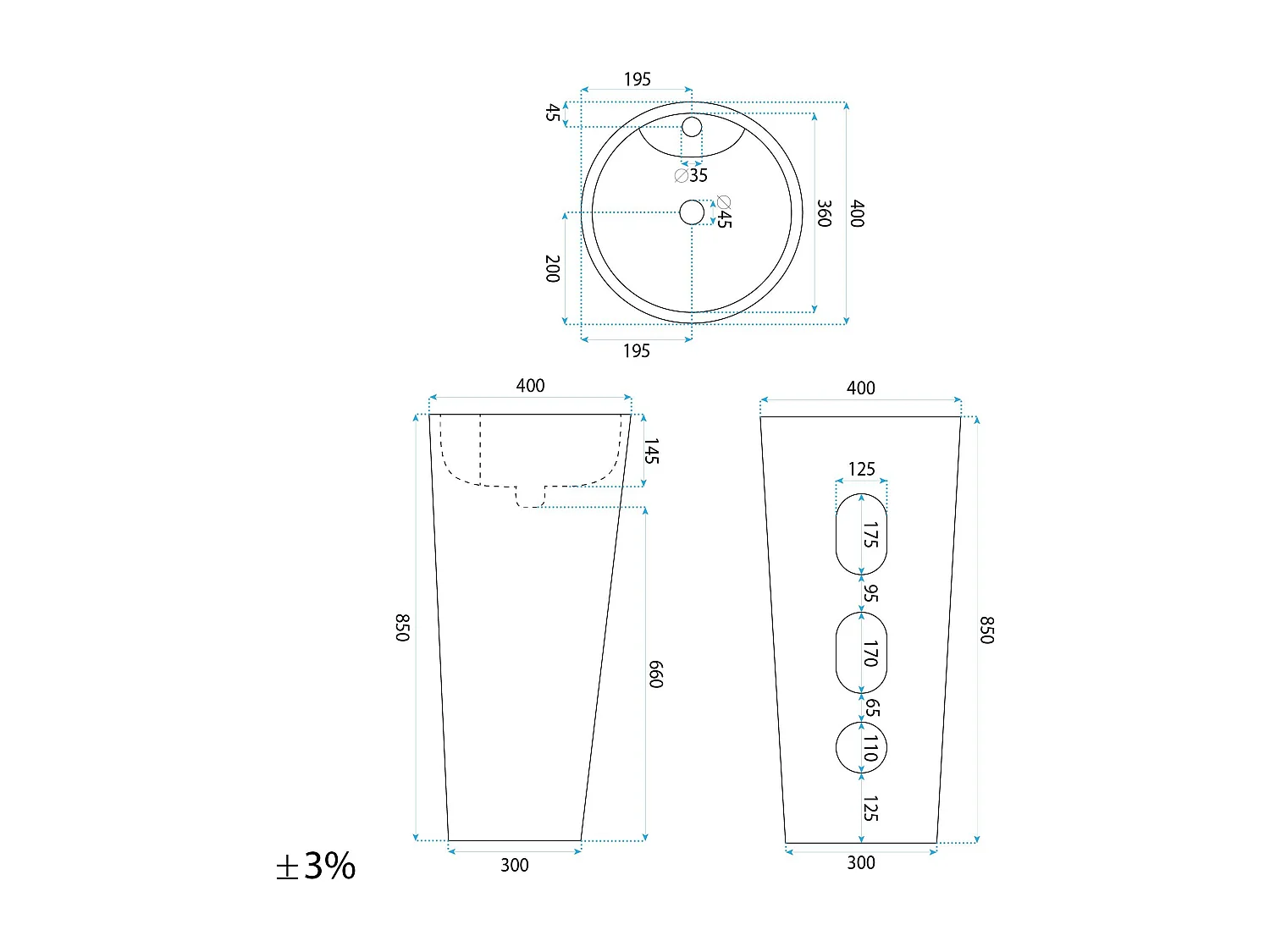 Lavabo Sur Pied Rea Blanka Savana Matt Beige