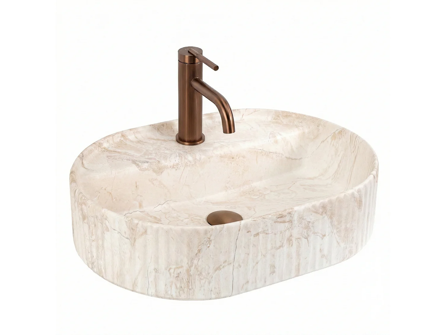 Vasque À Poser Rea Marcela 50 Saturn Beige