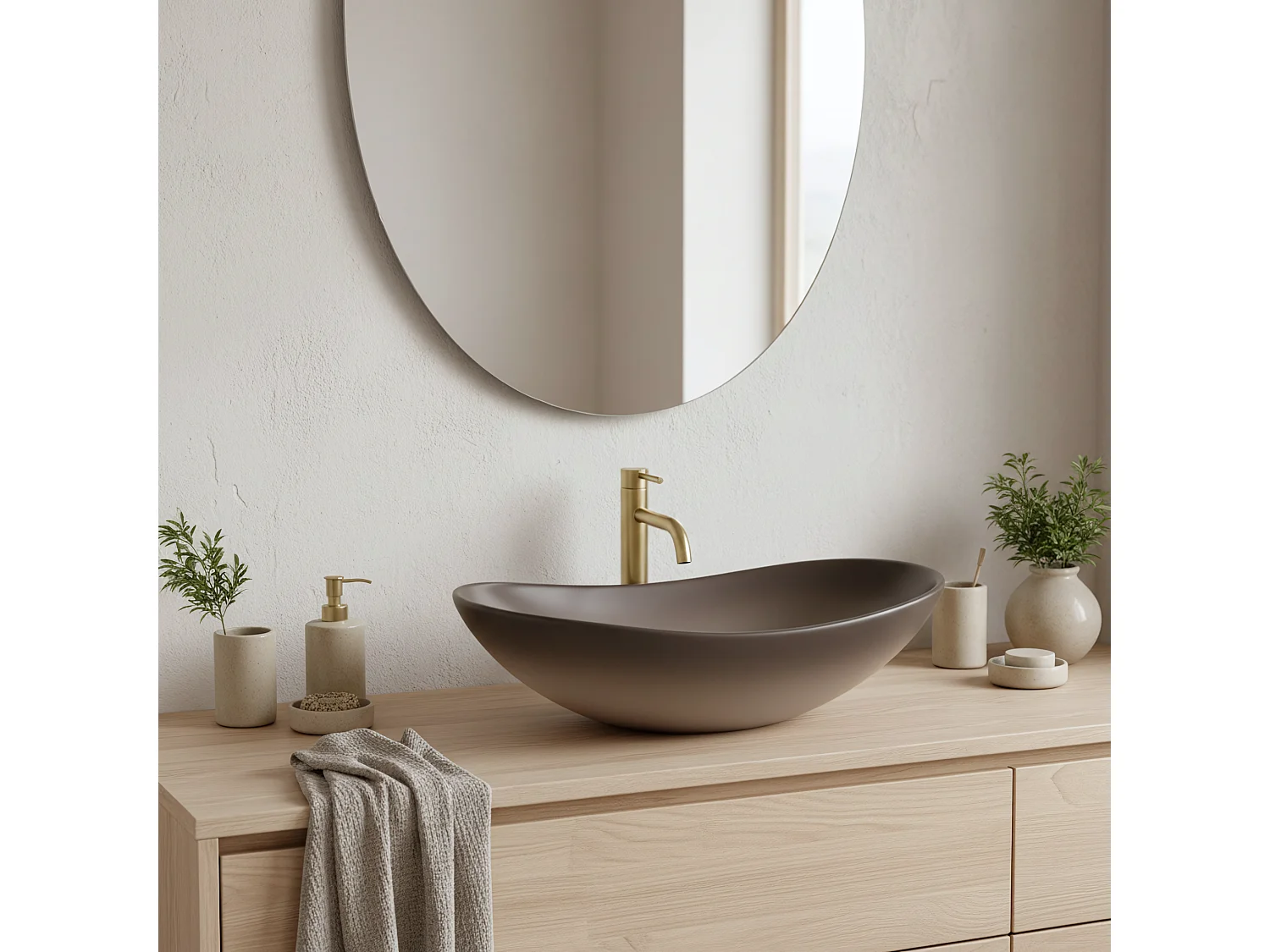 Opzetwastafel Rea Royal Ombre Beige