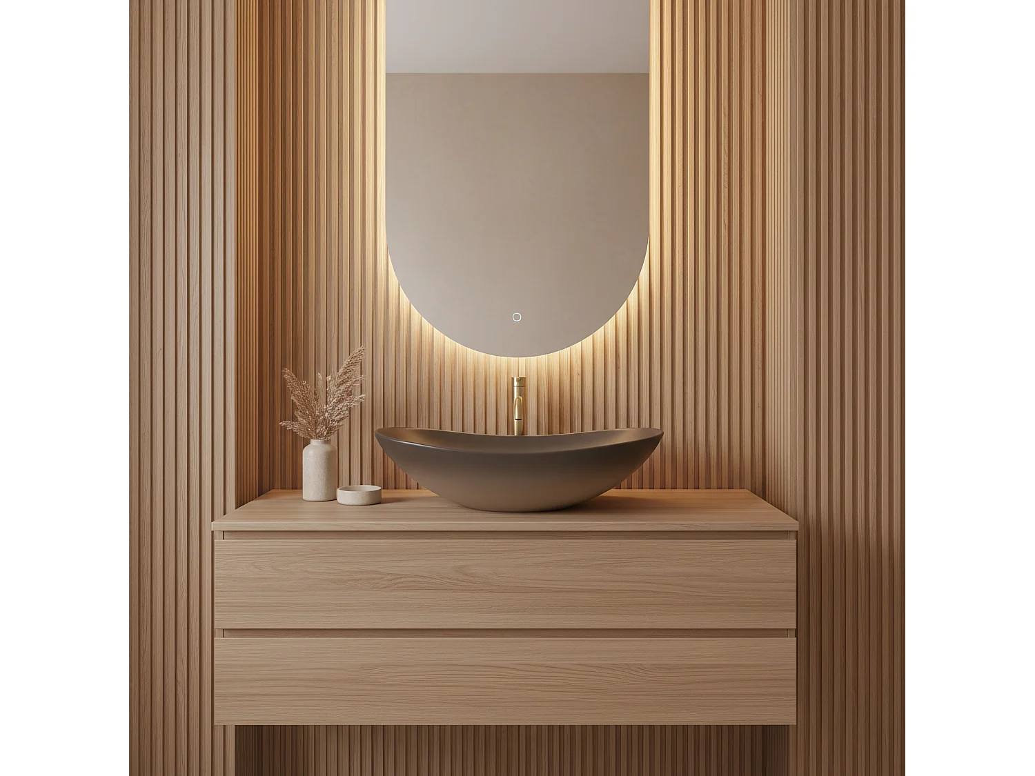 Opzetwastafel Rea Royal Ombre Beige