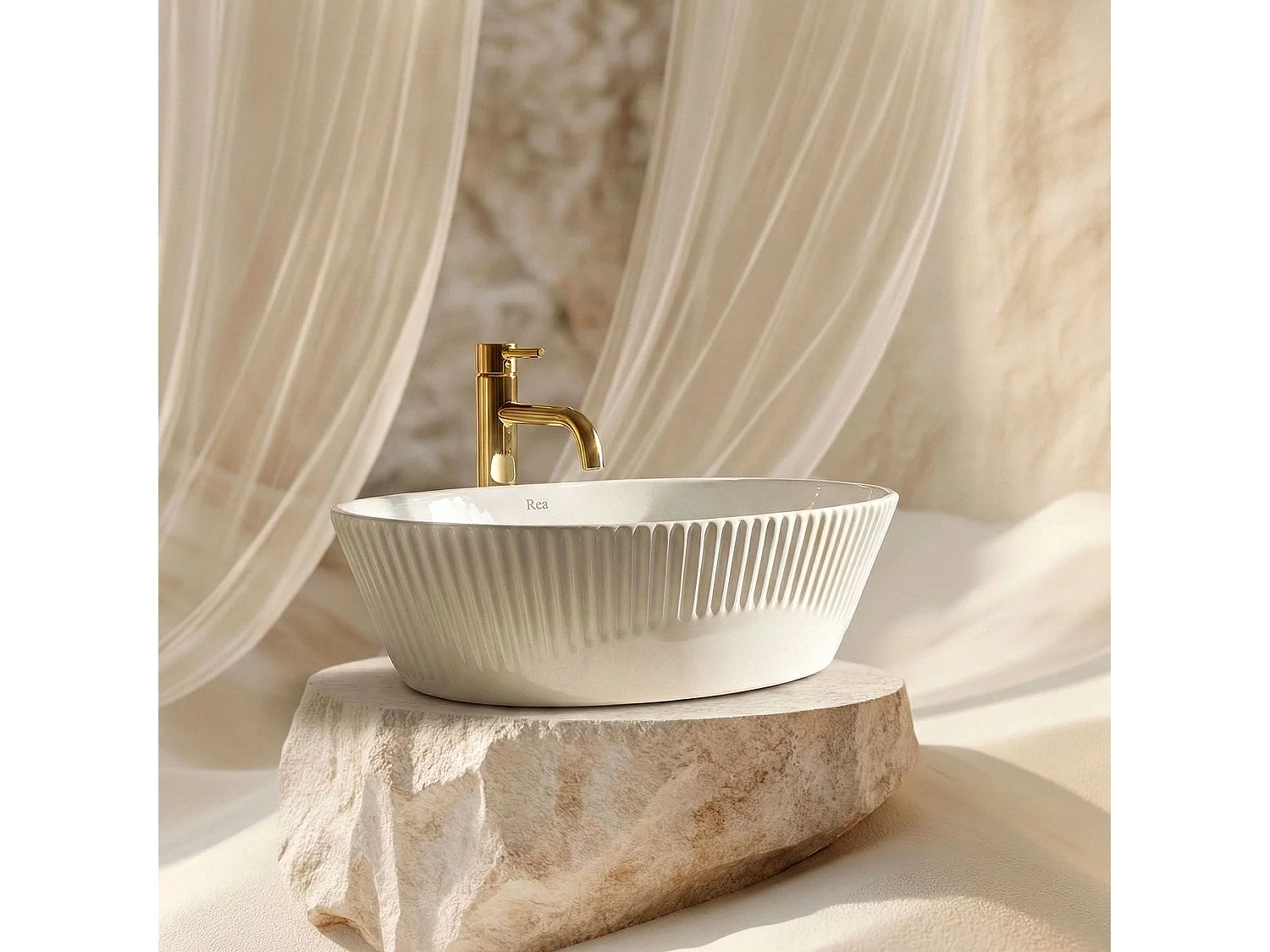 Vasque À Poser Rea Astoria White