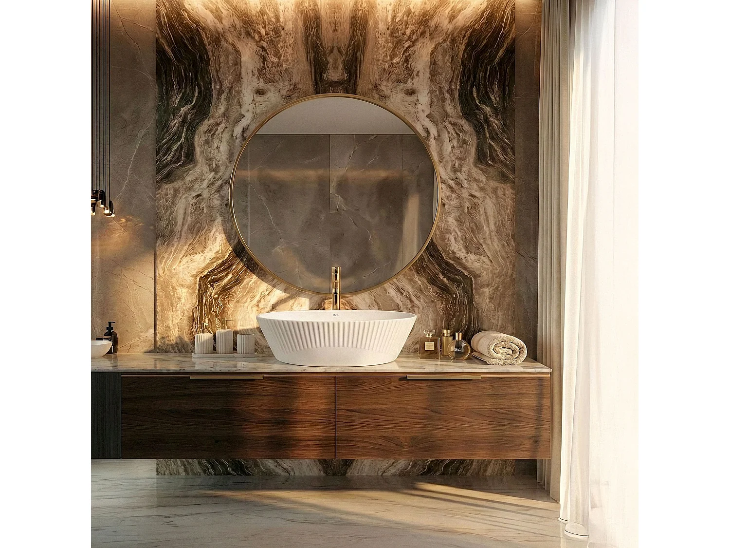 Vasque À Poser Rea Astoria White