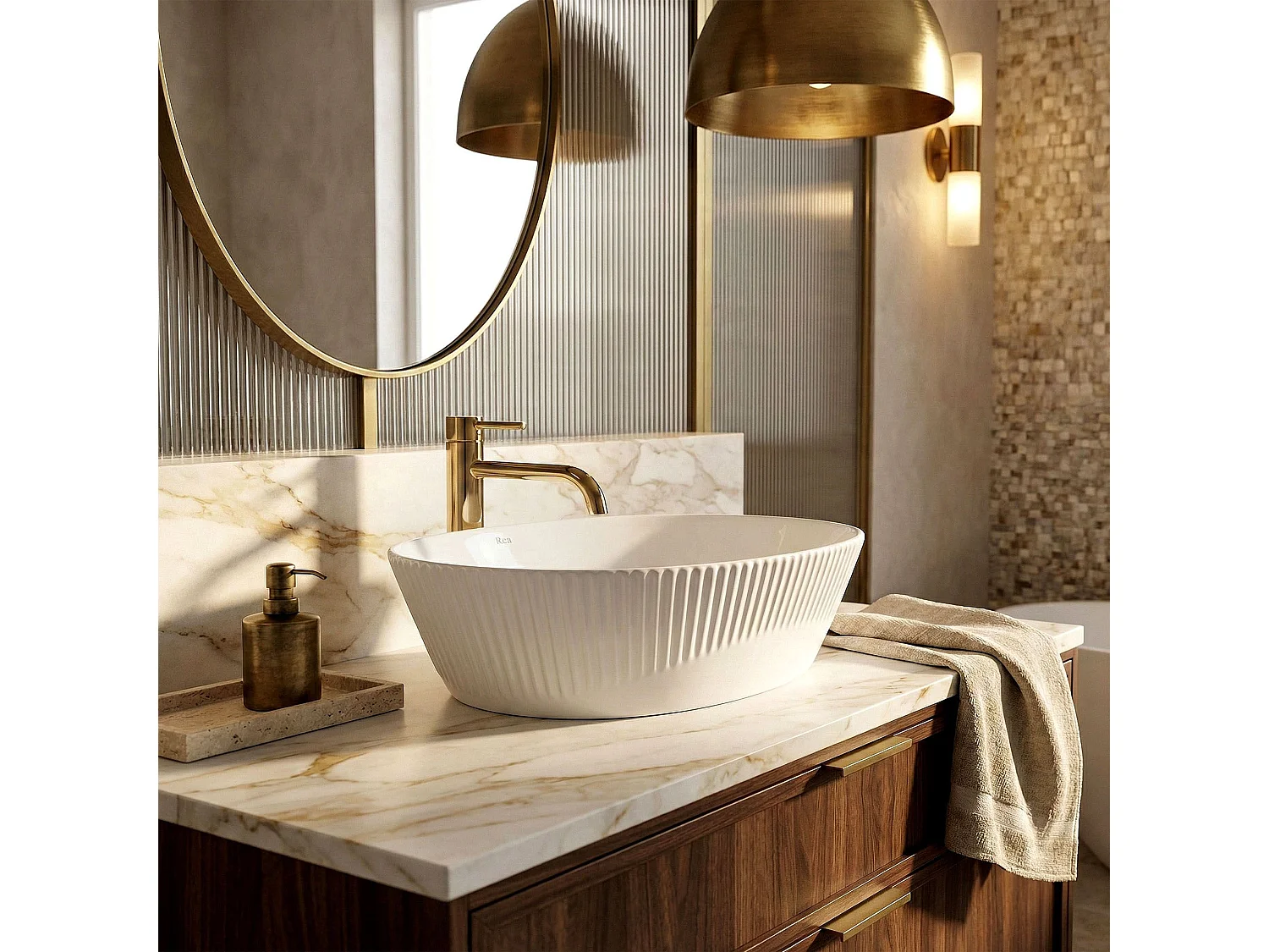 Vasque À Poser Rea Astoria White