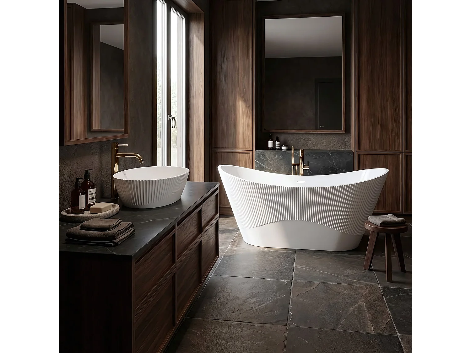 Vasque À Poser Rea Astoria White