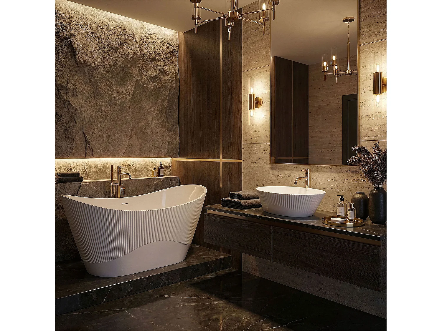 Vasque À Poser Rea Astoria White