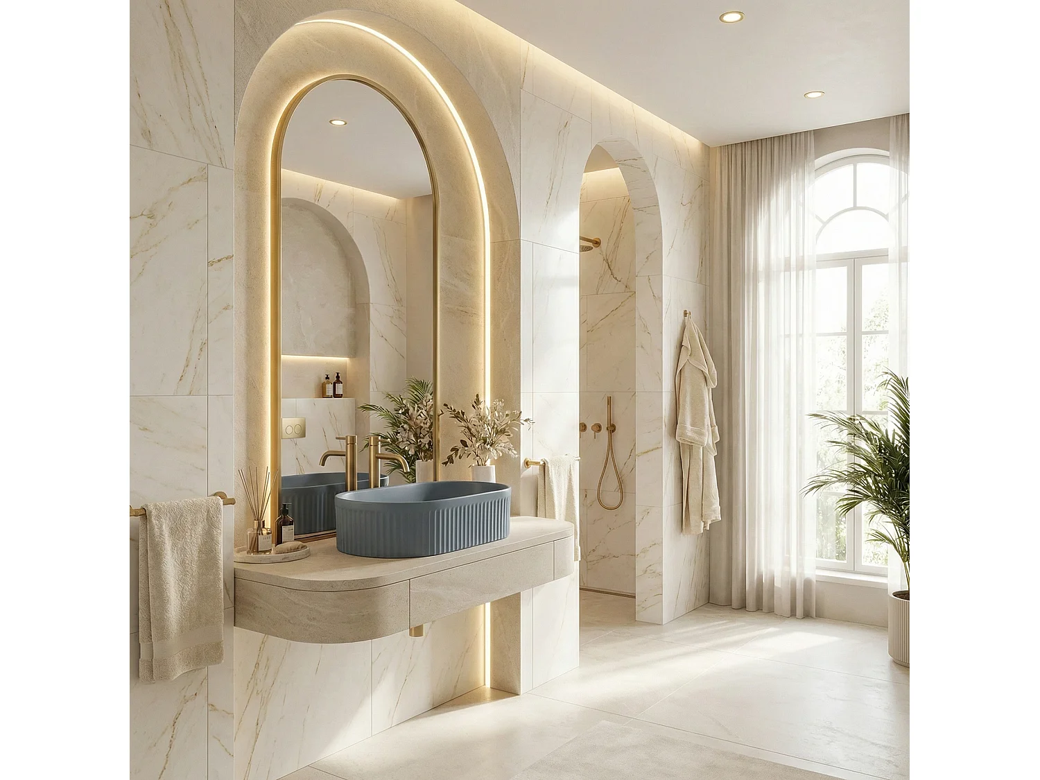 Vasque À Poser Rea Vanda Blueberry Matt 48 Blue