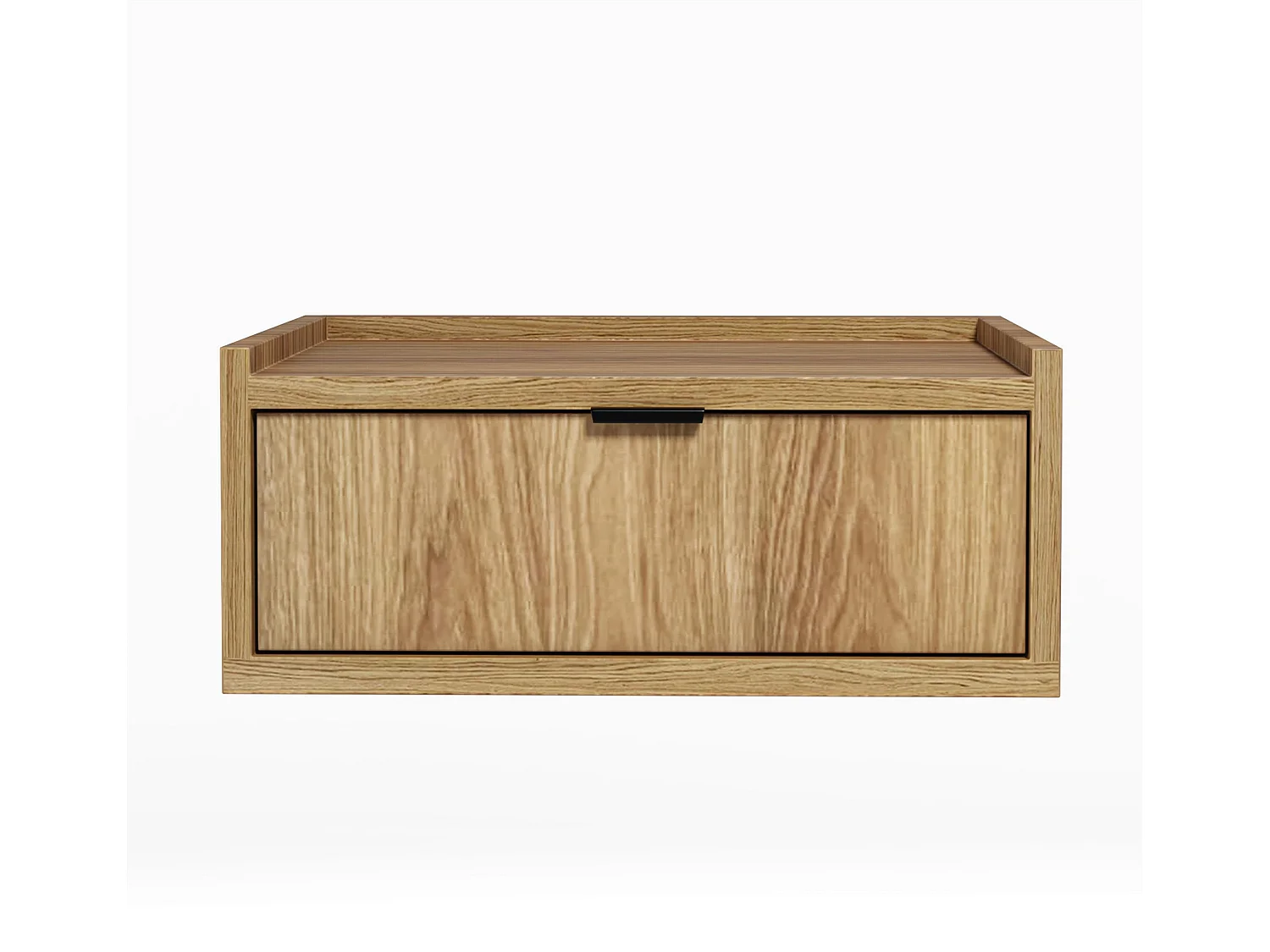 AX LIVING Nordiva Table de chevet suspendue 40 cm Hikora Natur avec tiroir