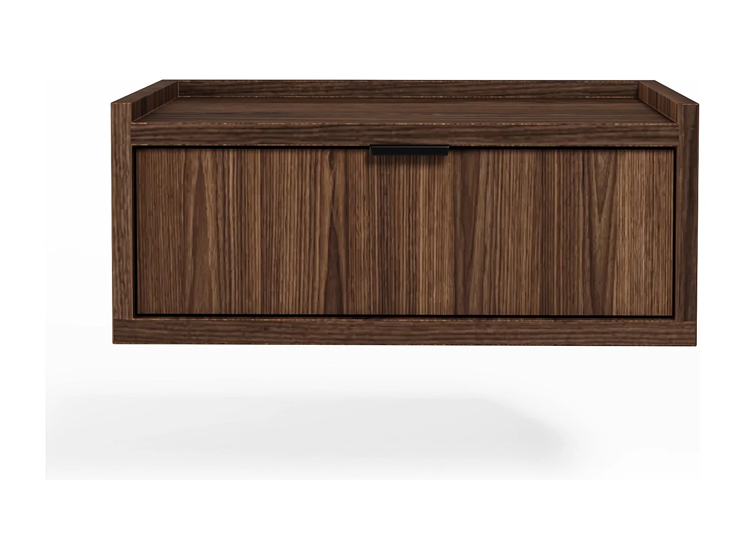 AX LIVING Nordiva Table de chevet suspendue 40 cm Warmia Walnut avec tiroir