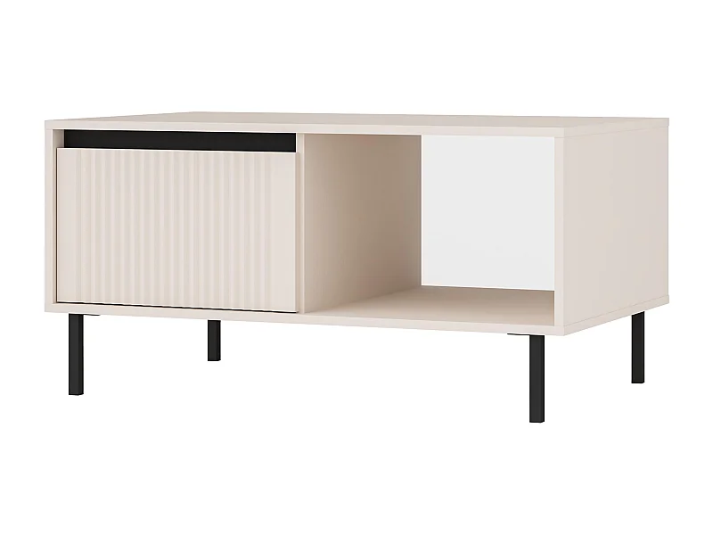 AX LIVING Salontafel BODRUM 2 lades 100 cm zandbeige