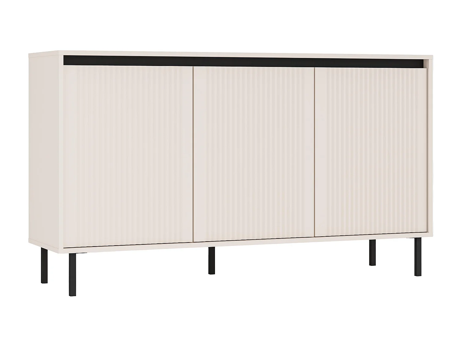 AX LIVING Buffet BODRUM 3 portes 149 cm beige sable