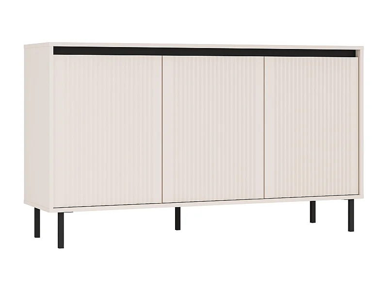 AX LIVING Buffet BODRUM 3 portes 149 cm beige sable