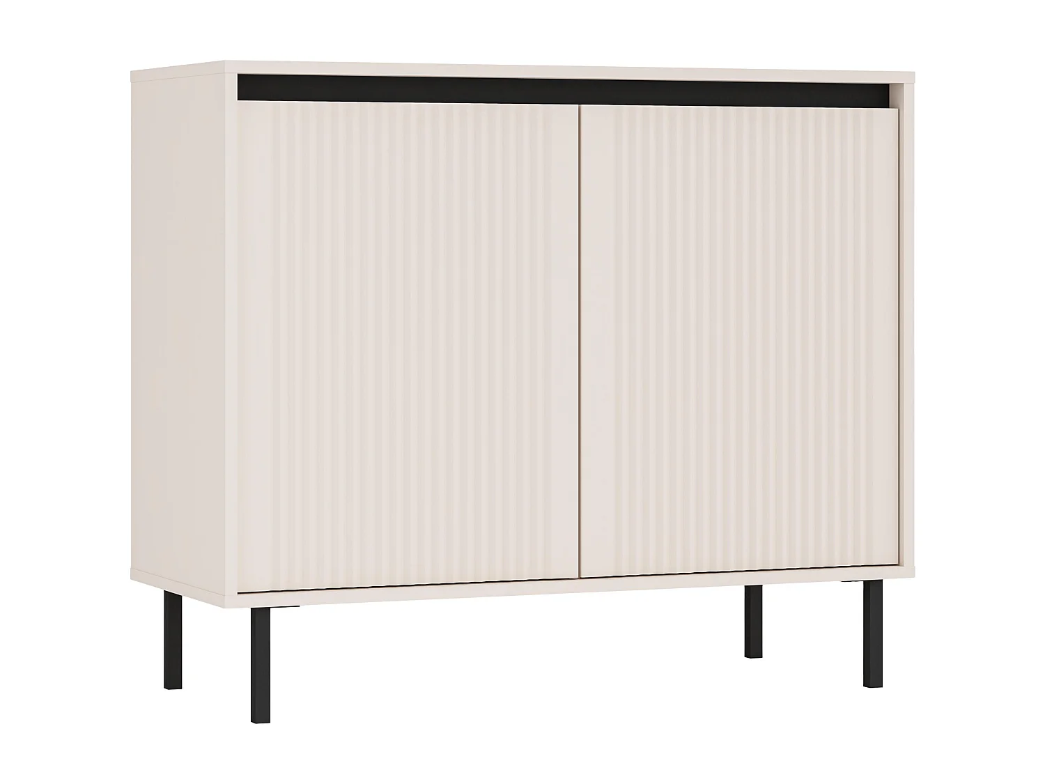 AX LIVING Buffet BODRUM 2 portes 100 cm beige sable