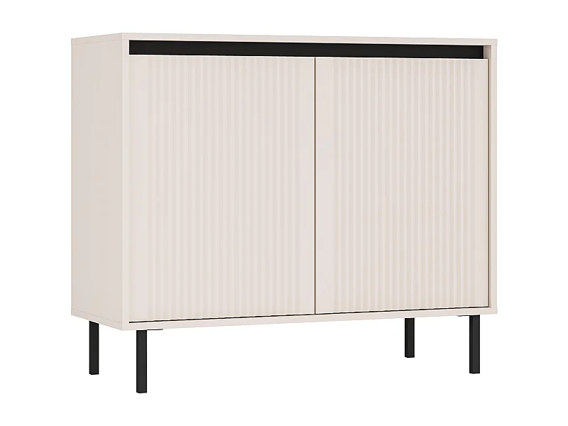 AX LIVING Buffet BODRUM 2 portes 100 cm beige sable