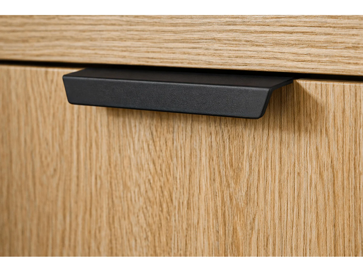 AX LIVING Nordiva TV Lowboard 200 cm Hikora Natur Holz TV Möbel Modern