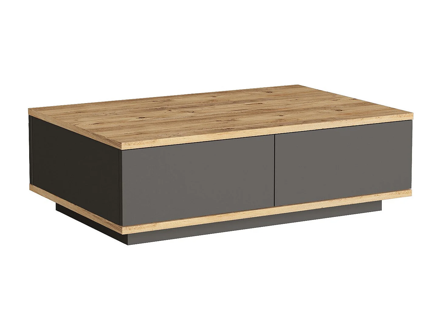 Modern Brun Trä Kaffebord "Frew" - 90 x 60 x 28 cm - Elegant Design