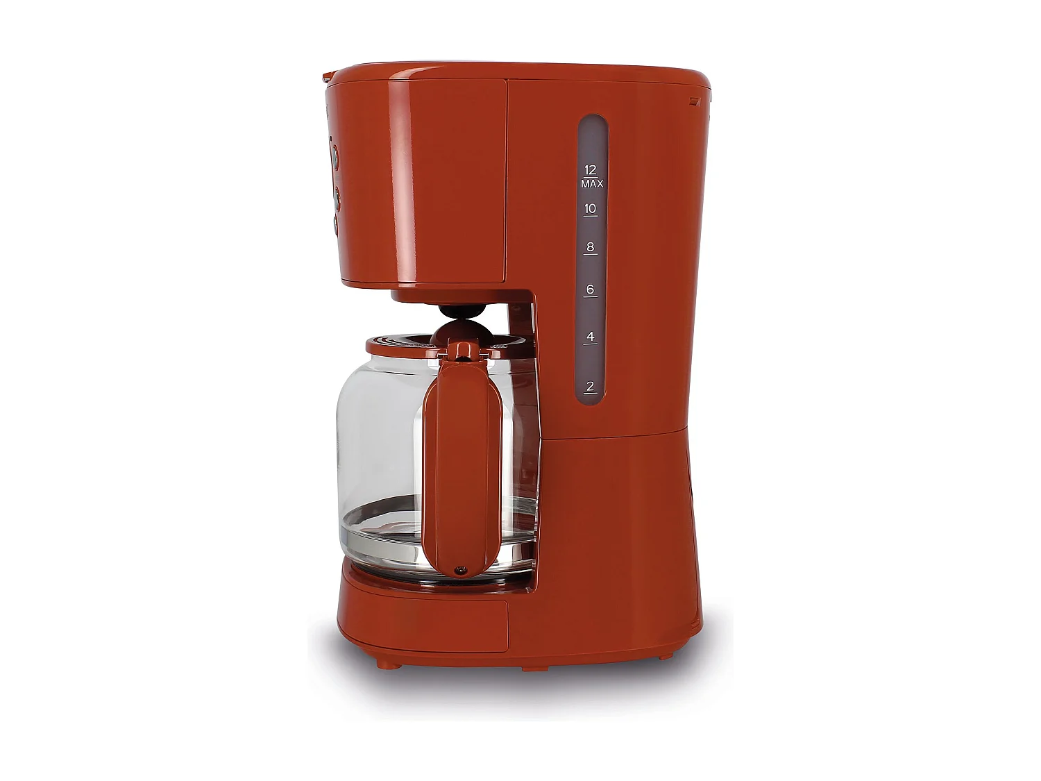 Menastyl - Cafetière Retro 1.5l En Polypropylène Et Acier Inoxydable Brique