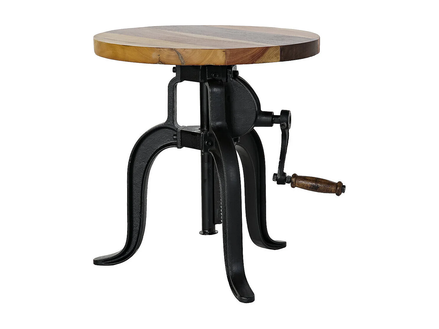 Mesa lateral de madeira 45x45x42 63cm Ajustável 62C