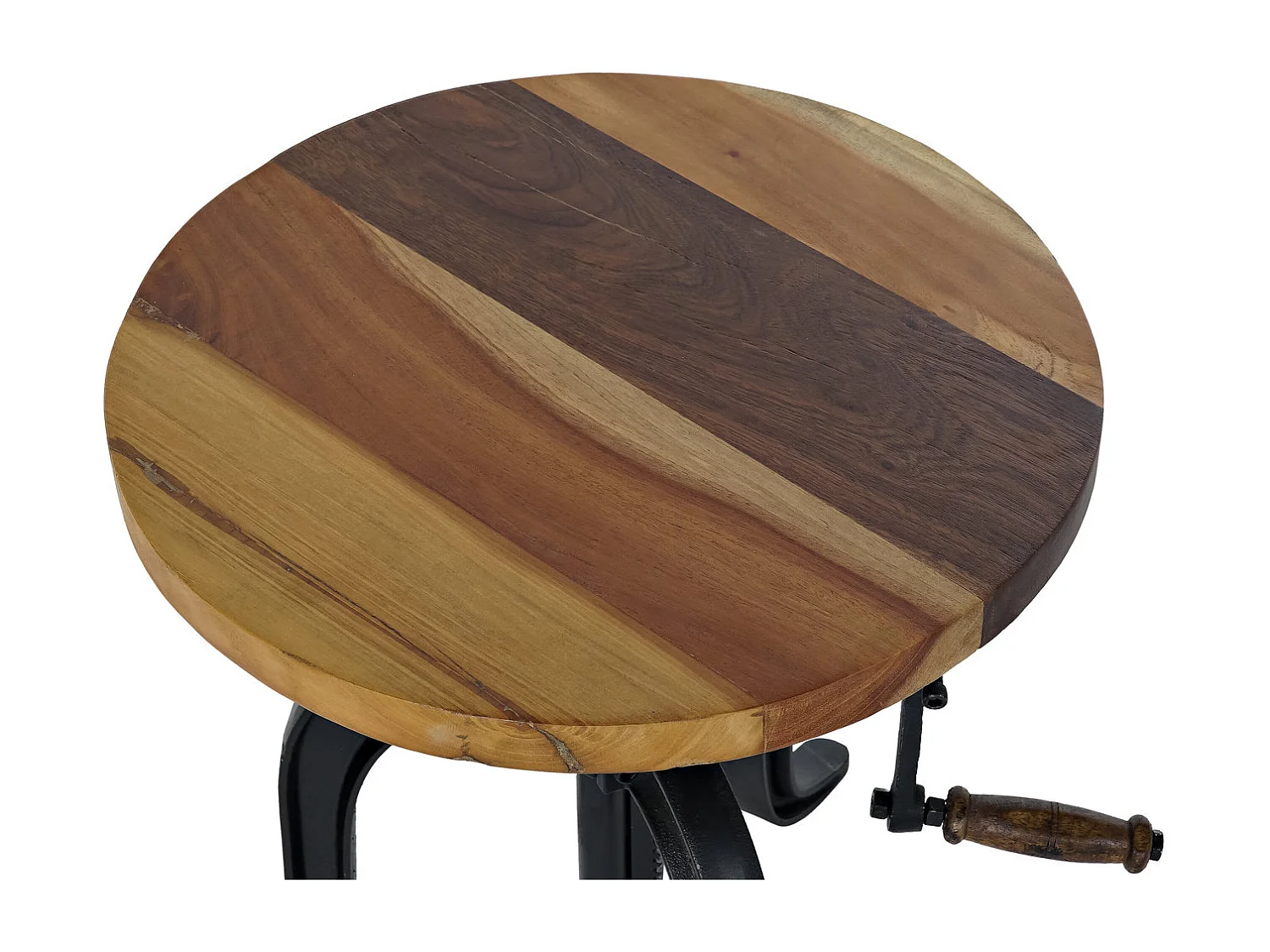 Mesa lateral de madeira 45x45x42 63cm Ajustável 62C