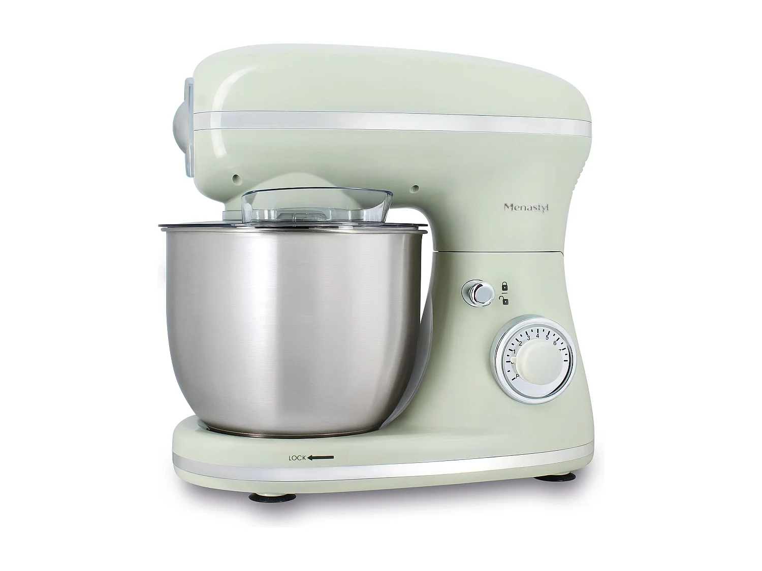 Menastyl - Robot Patissier Retro En Polypropylène Celadon Et Acier Inoxydable