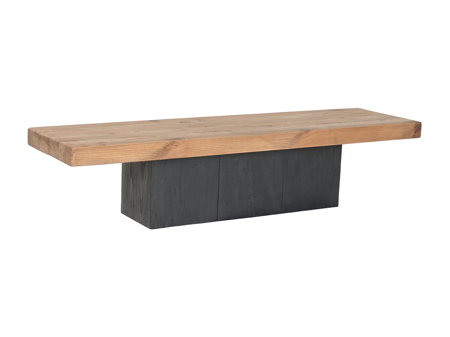 Mobile porta TV in legno di pino riciclato, 180x48x40