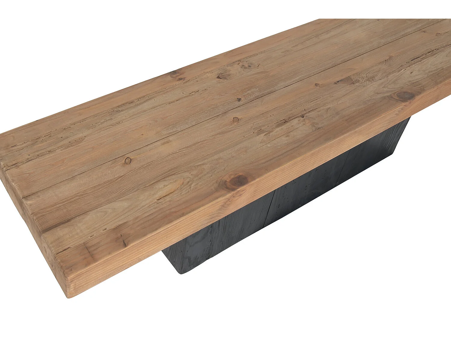 Mobile porta TV in legno di pino riciclato, 180x48x40