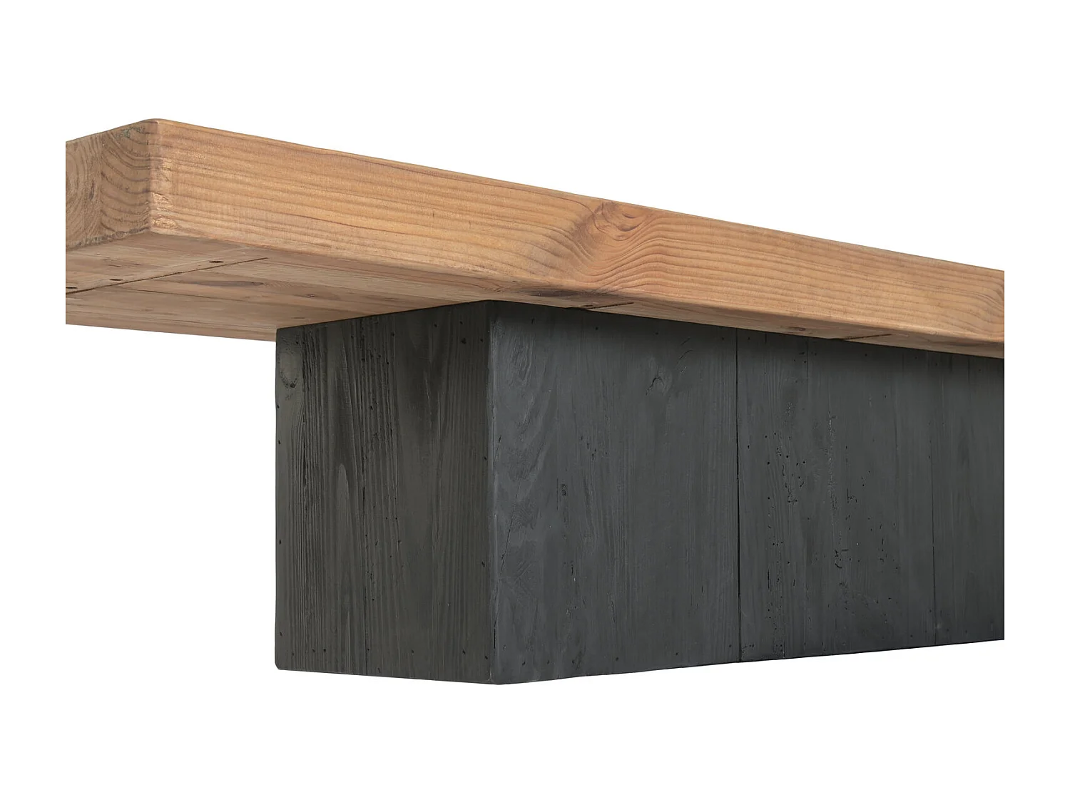 Mobile porta TV in legno di pino riciclato, 180x48x40