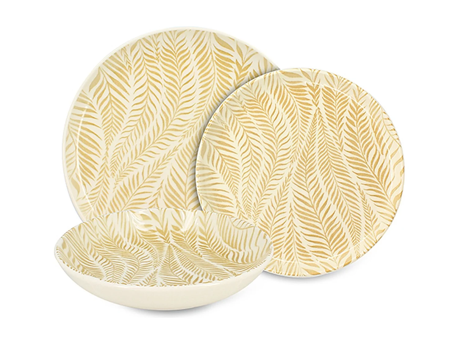 Novastyl - Lot De 36 Assiettes Savane En Grès