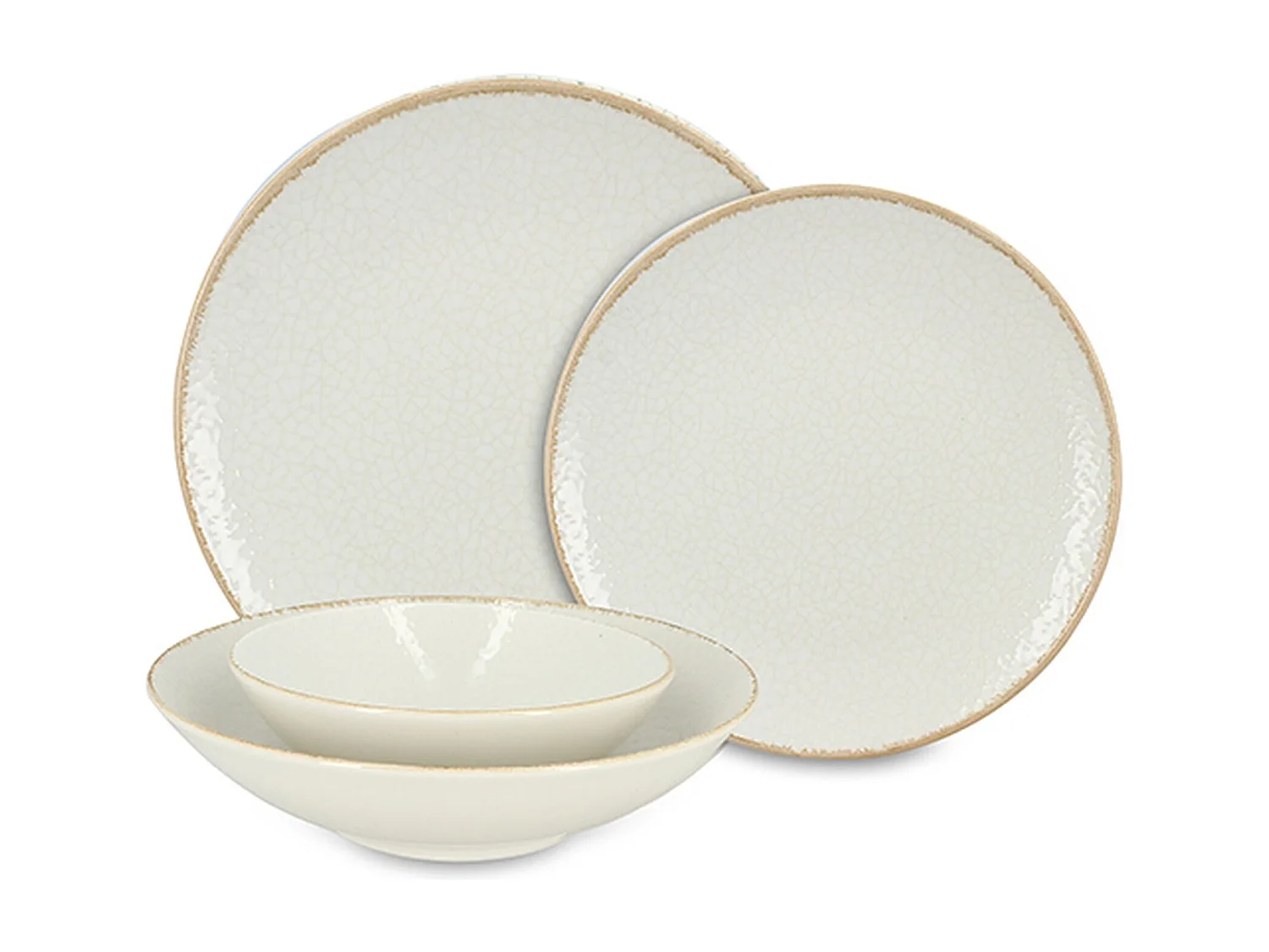 Novastyl - Lot De 48 Assiettes Nuance En Porcelaine
