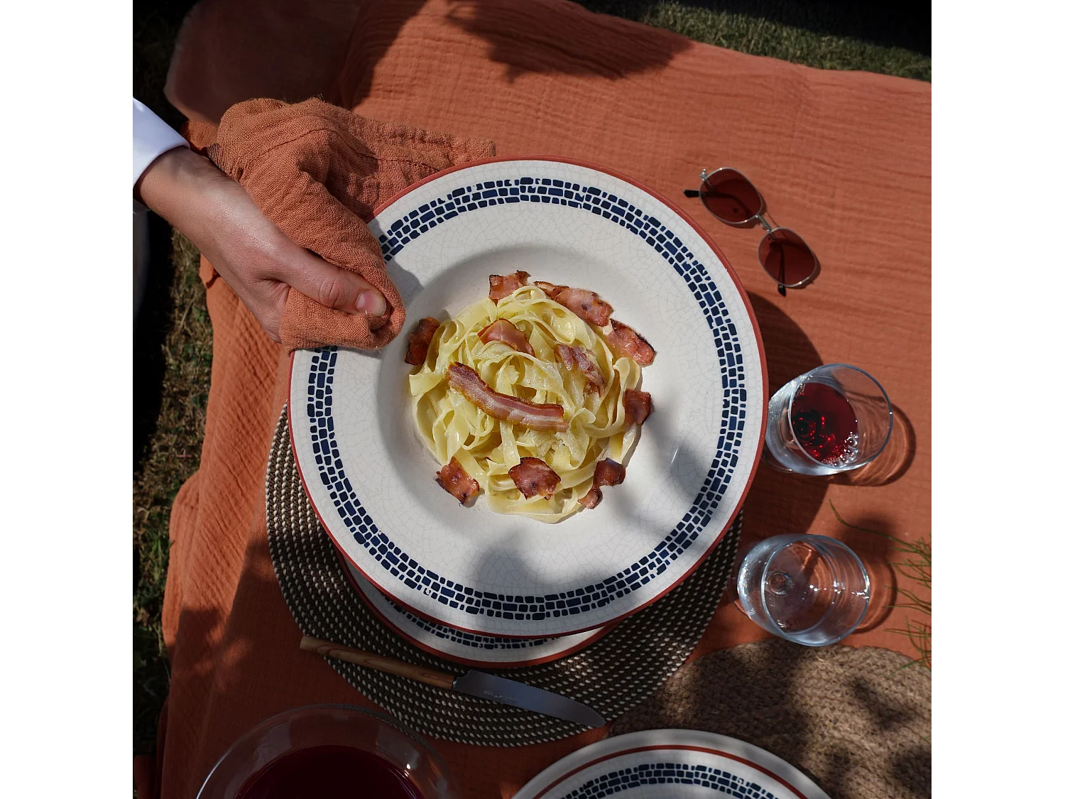 Novastyl - Lot De 36 Assiettes Amatxi En Faience