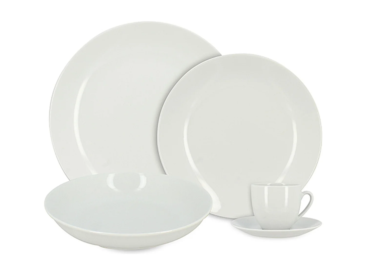Novastyl - Lot De 48 Assiettes Metropolitan En Porcelaine