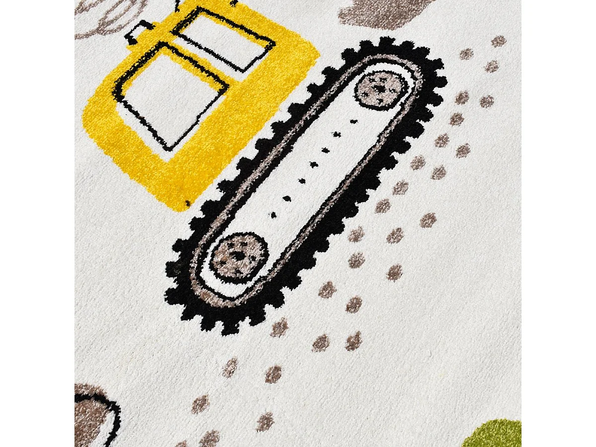 Tappeto per bambini TRUCKS, certificato OEKO-TEX