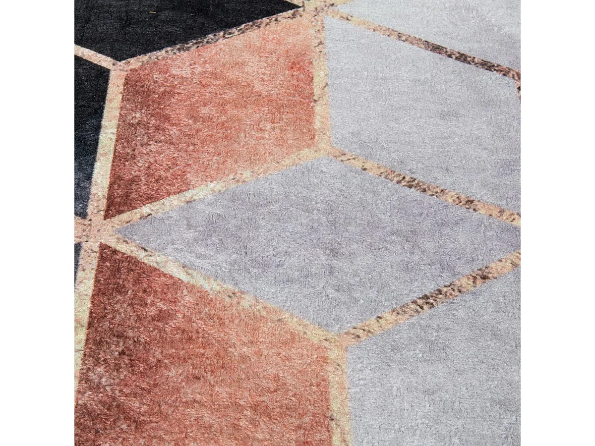 Tapis de cuisine 120x170 LYN11 GRAFIK blanc, facile d'entretien