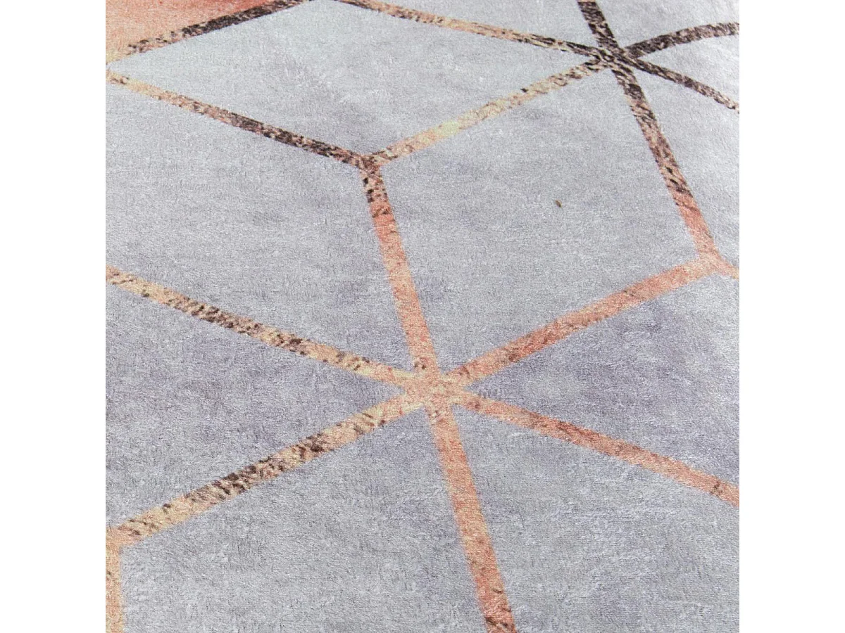 Tapis de cuisine 120x170 LYN11 GRAFIK blanc, facile d'entretien