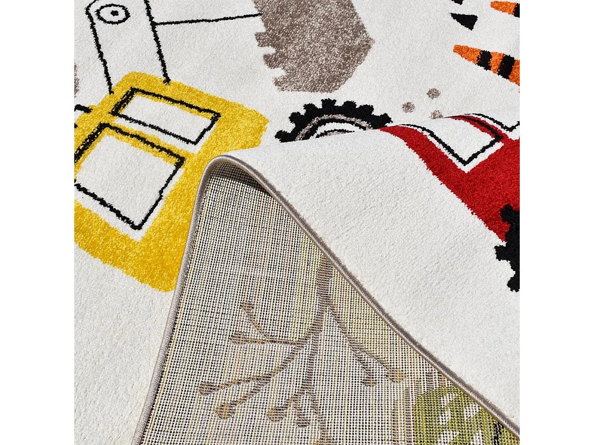 Tappeto per bambini TRUCKS, certificato OEKO-TEX