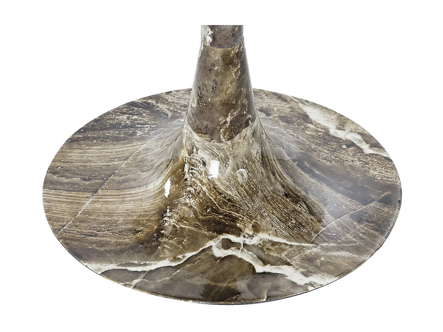 Mesita Auxiliar Aluminio 51X51X51 Simil Marmol