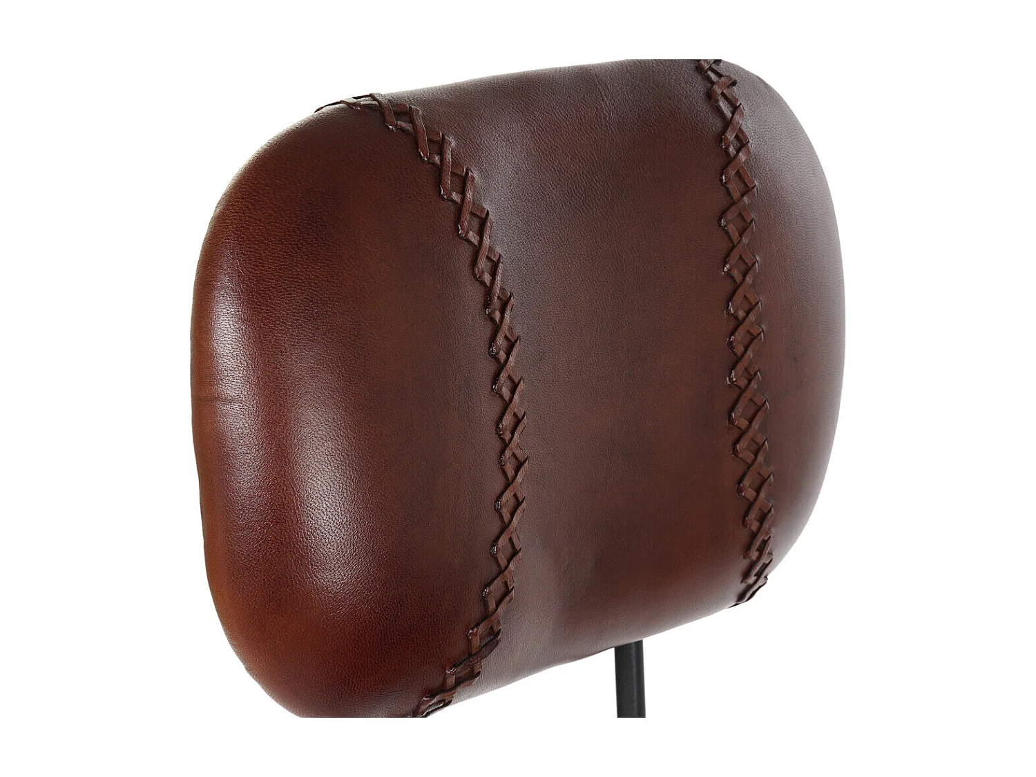 Kruk van metaal en leer 45x46x118 cm Kruk van metaal en leer