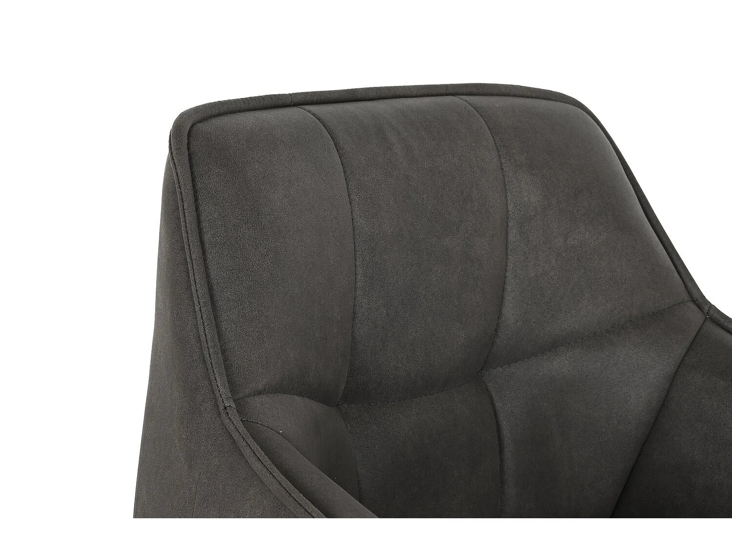 Microfiber metalen kruk 59x60x107 kunstleer