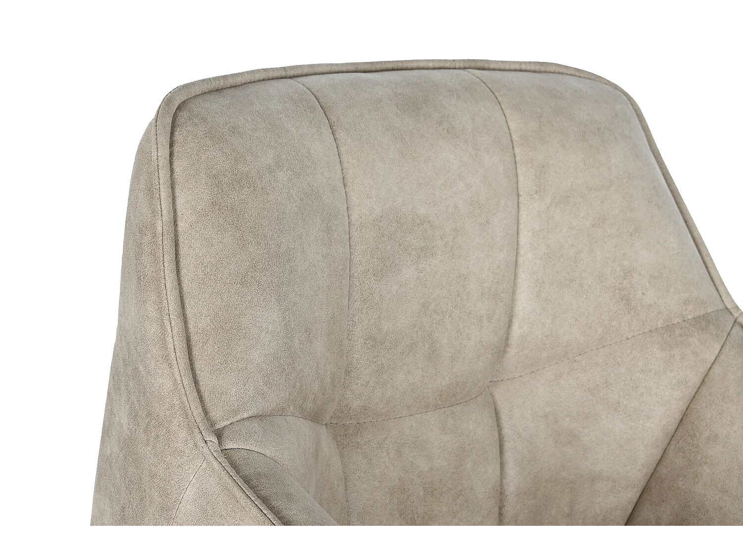 Microfiber metalen kruk 59x60x107 kunstleer